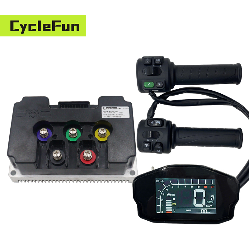 Kelly Kls7230S Controller - FarDriver フェーズ450A ND72450 Farドライバーコントローラー DKD YXTディスプレイスクリーンとスロットル付き電動スクーター変換キット