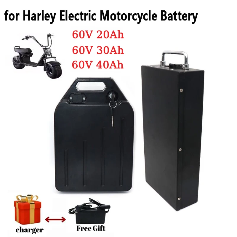 ハーレーバッテリー 60V 20Ah 30Ah 40Ah 5 - 60V 50Ah Electric Scooter Battery のレビューと価格