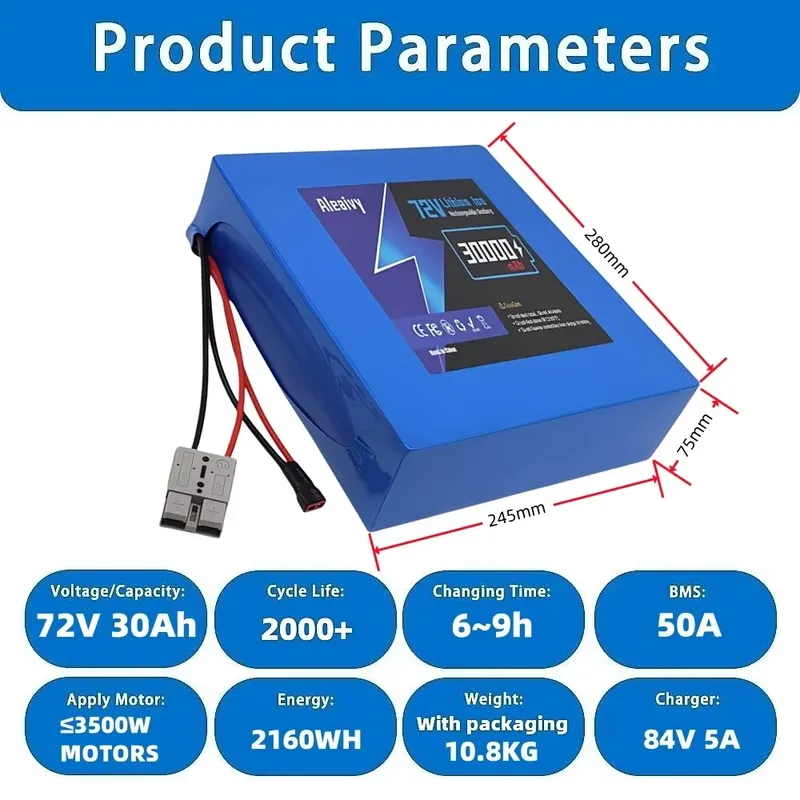 72V 84V 20S4P 20AH 20S6P 30AH  - 72V 40Ah Lifepo4 Battery Pack のレビューと価格