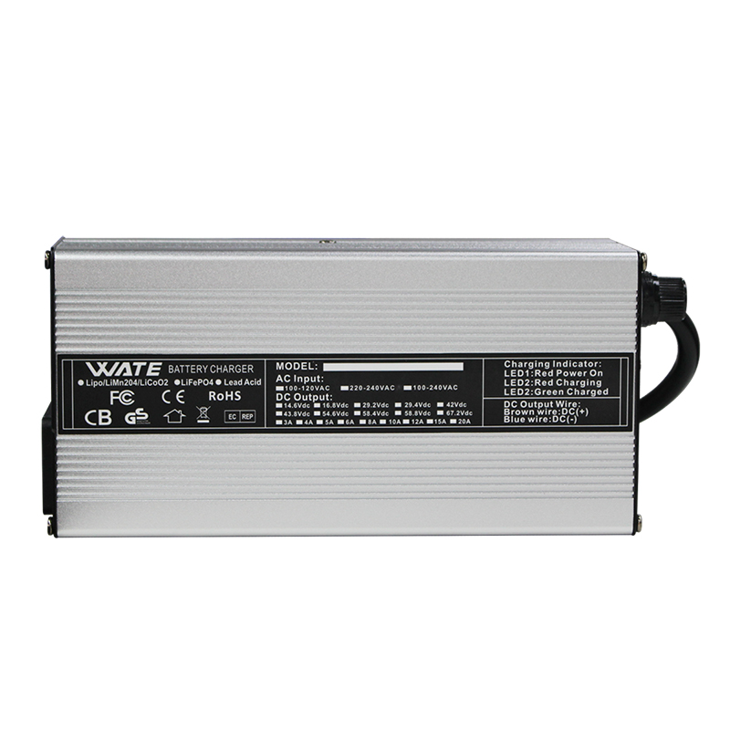 58.4V 12A LiFePO4 バッテリー充電器米ドル  - 84V 20A Smart Charger のレビューと価格